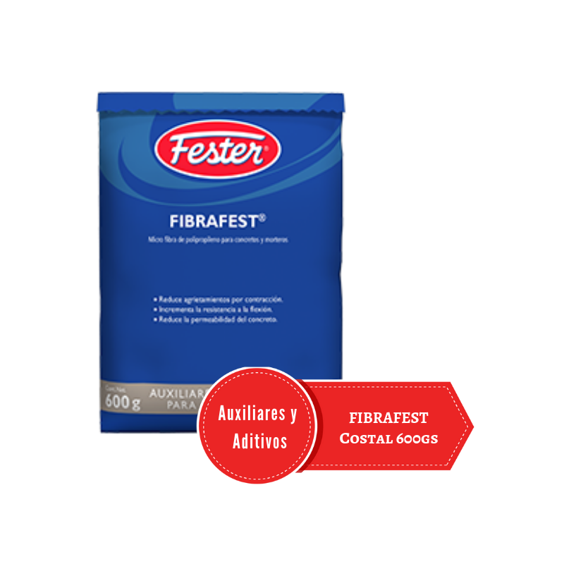 Bolsa Azul 600 gramos de Aditivo para concreto Fibrafest