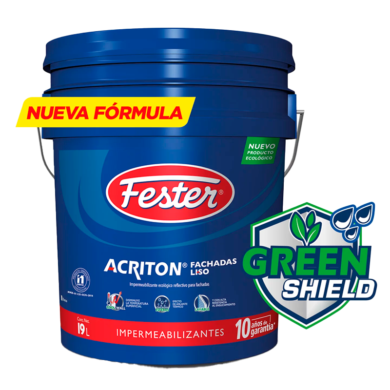 Fester Acriton Greein-Shield Fachadas Liso 19 litros